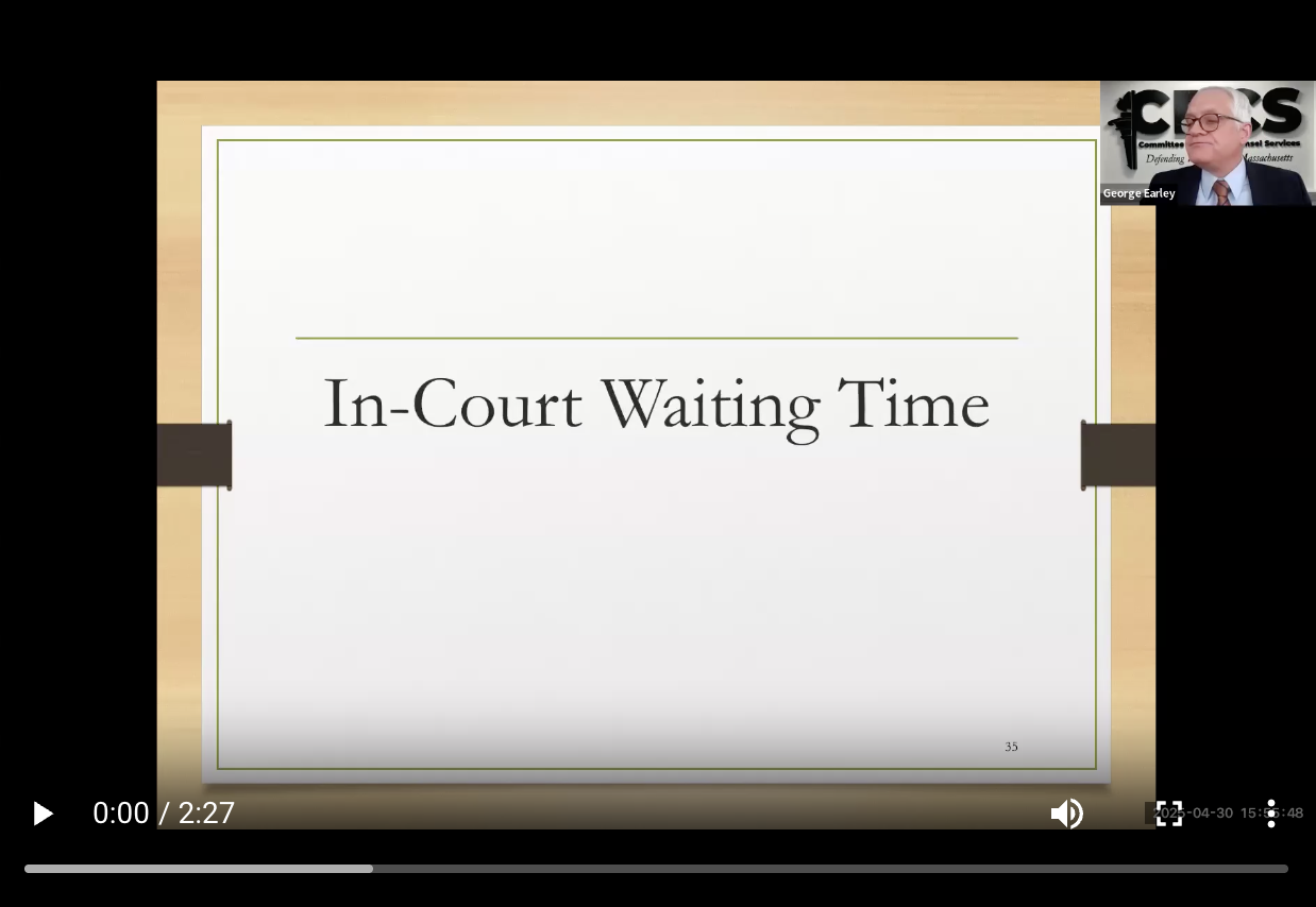 A&O Town Hall In-Court Wait Time - S. Olms