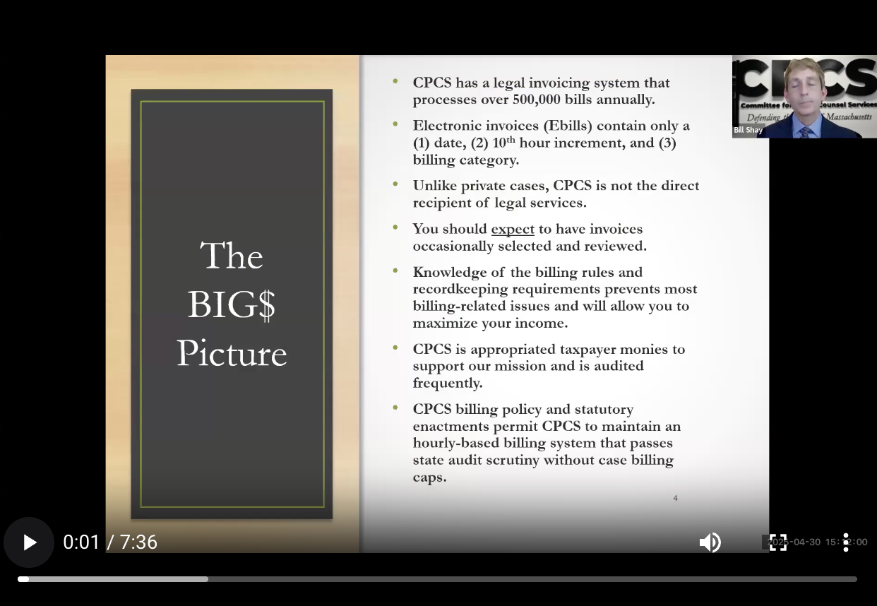 A&O Town Hall Big Picture, Attorney Billing FAQ, E-Bill W.Shay